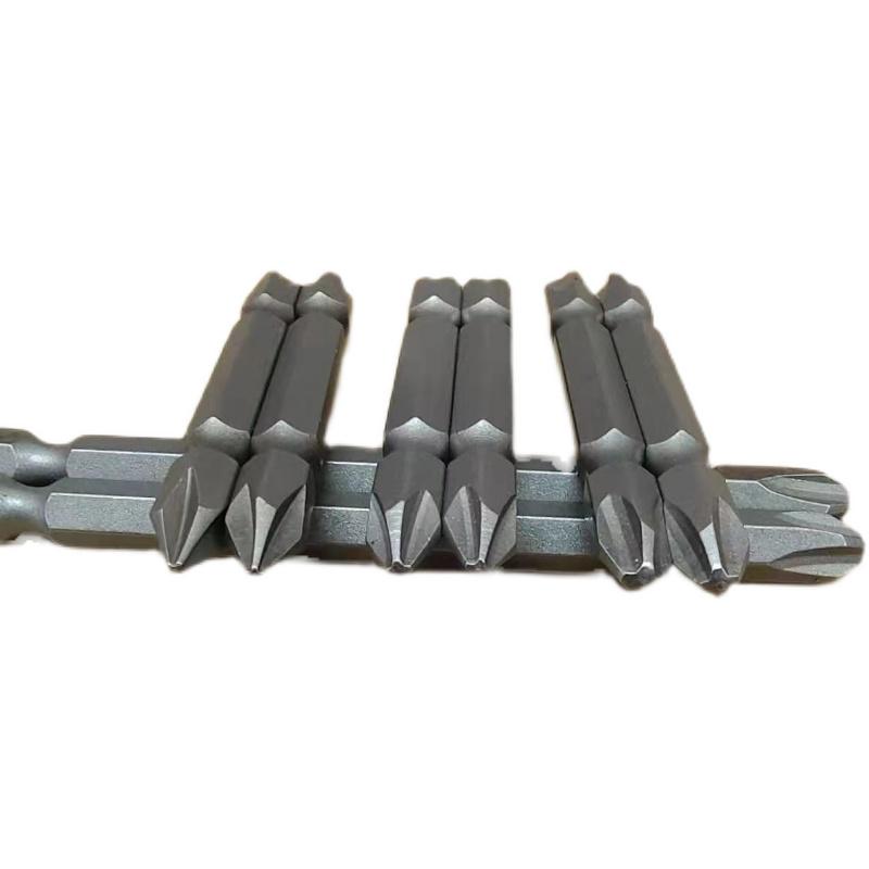 PH1/PH3 Industrial Grade Magnetic Phillips Screwdriver Bits - Pointed & Flat, High Hardness