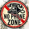 No Phone Zone Round Metal Sign  HD D Print Perfect for Bedroom Office Living Room  Cafe Wall Decor