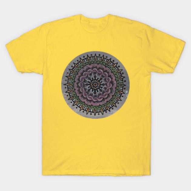 Unisex Fashion TShirt Cell Growth Mandala T Shirt Print TShirt Plus Size S-5XL T-Shirt 100%Cotton Tops O Neck Short Sleeve Tees