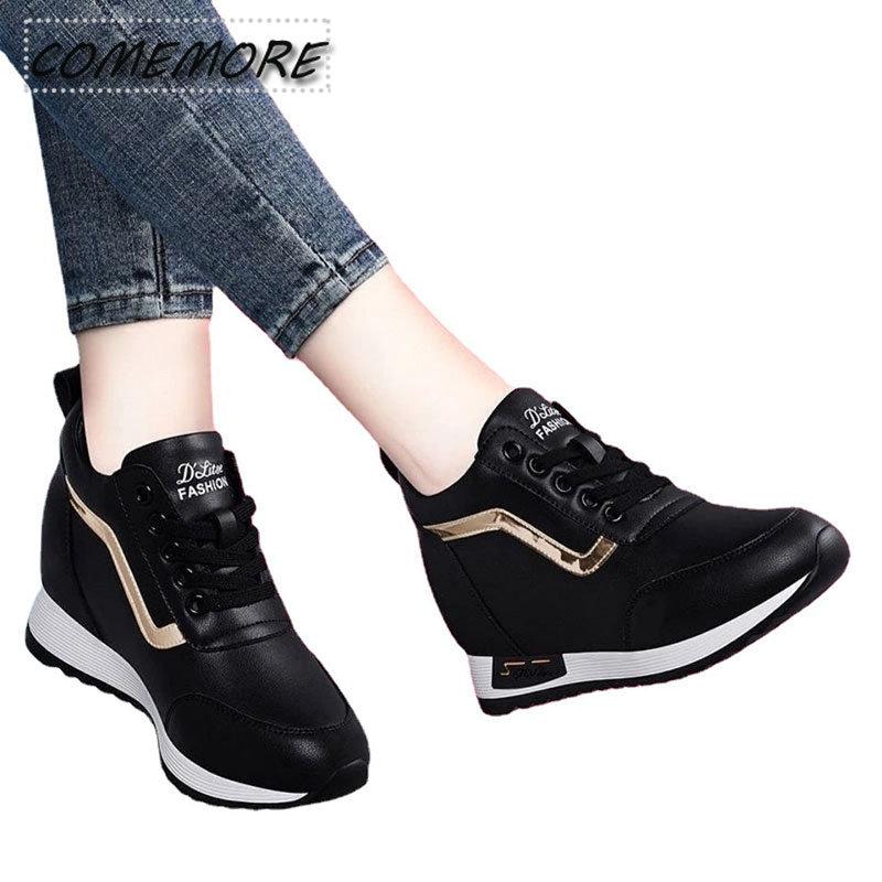 Autumn Spring Ladies Vulcanized Shoes Women Casual All-match Platform Sneakers Korean Style Outdoor Increase Tennis Walking Shoe