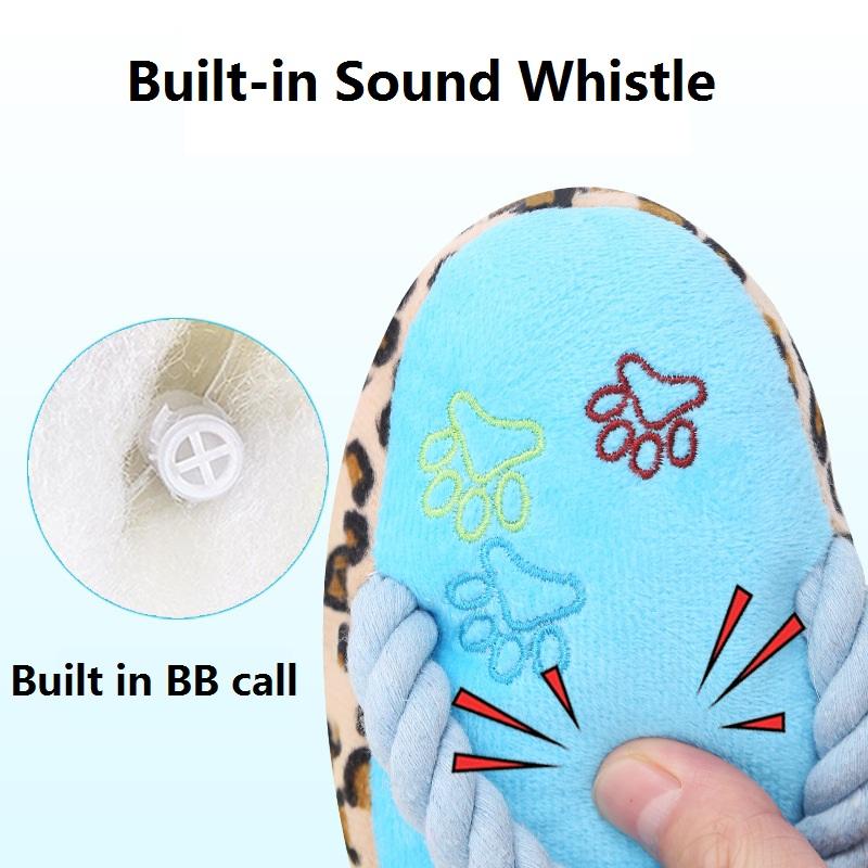 Funny Pet Dog Toys Plush Slippers Bite 3 Color Leg Shoe Shape Small and Medium-Sized Dog Outdoor Training Cat Relieve Anxiety