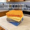 Coral Fleece Absorbent Dishcloth - Soft, Thick, Lint-Free Kitchen & Car Towel