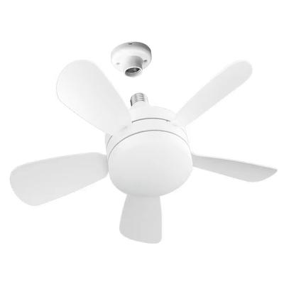 Mini Ceiling Fan with LED Light 5 Blades Modern Ceiling Fan Dimmable White Ceiling Fan Timing for Porch Office Garage Restaurant