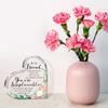 Spiareal Friends Gifts for Women Friendship Bestie Plaque Thanksgiving Best Flower Sister Birthday Thank You Gift for Female Acrylic
