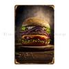 Divine Hamburger  Metal Signs Pub Wall Cave Cave Club Design Tin Sign Poster