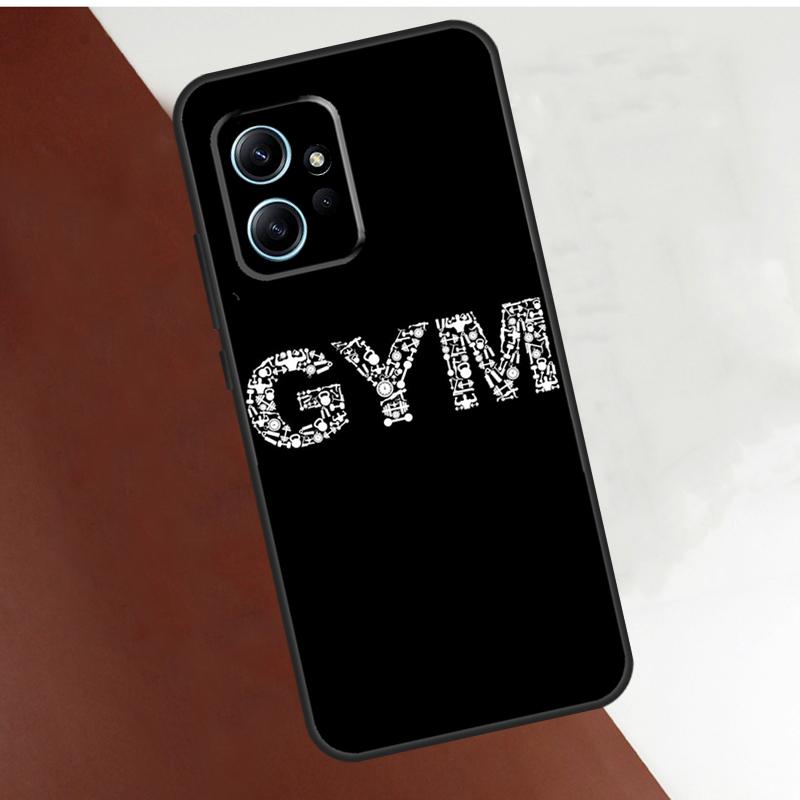 Bodybuilding Gym Fitness Case For Xiaomi Redmi Note 14 10 11 12 13 15 Pro Plus Cover For Redmi 15 14C 12C 10C 13C 15C