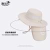 Summer Children's Hat Outdoor Outing Visor Solid Color Breathable Sunscreen Hat Large Brim Shawl Neck Bucket Hat