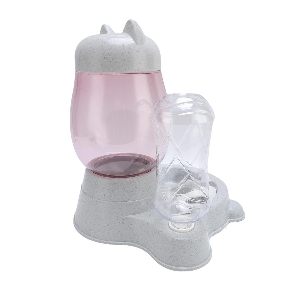 Distribuitor Automat de Apă pentru Animale de Companie cu Bol Multifuncțional Capacitate Mare Set Hrănitor și Adăpător