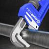 Heavy Duty Pipe Wrench Plumber Wrenches Straight Plumbing Wrench Tight Bite Without Slipping Easy To Adjust and Disassembl