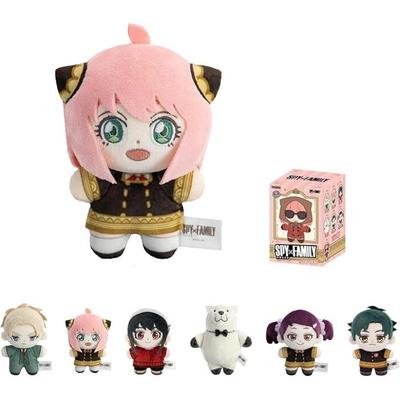 POP MART SPY × FAMILY Série de Personagens Pelúcia Caixa Surpresa Figuras, Brinquedos Colecionáveis de Anime, Presentes de Feriado e Aniversário para Meninas e Meninos, Caixa Individual