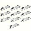 10/20/40pcs Heavy Duty Stainless Steel Corner Brace 90 Degree Angle Bracket for Furniture Wood Frame Reinforcement Silver