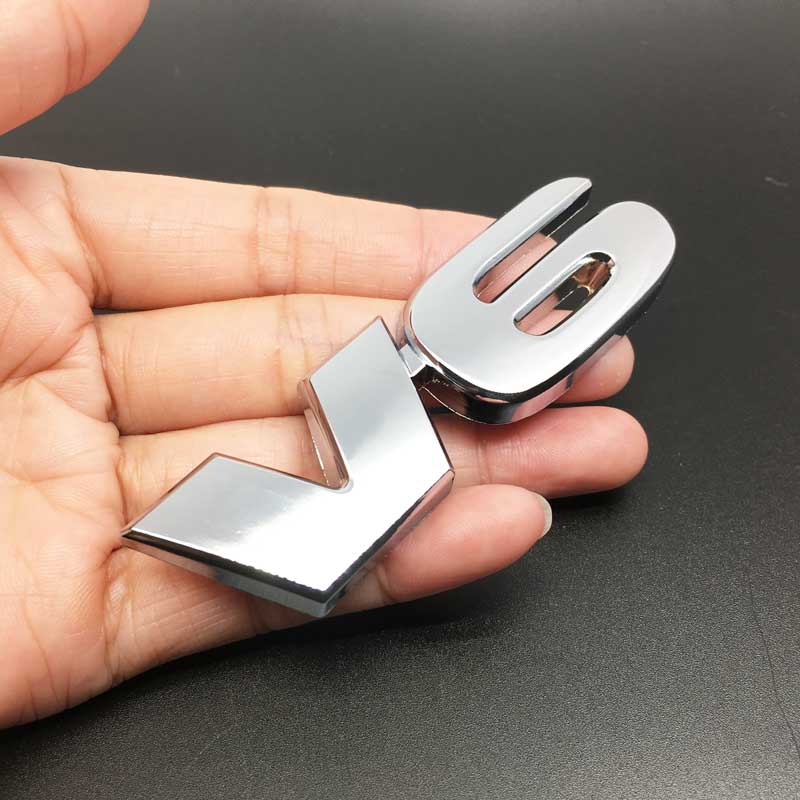 Car Styling 3D Metal V6 Logo Car Sticker Emblem Badge V6 Sticker for Nissan Toyota Honda Ford Chevrolet Dodge