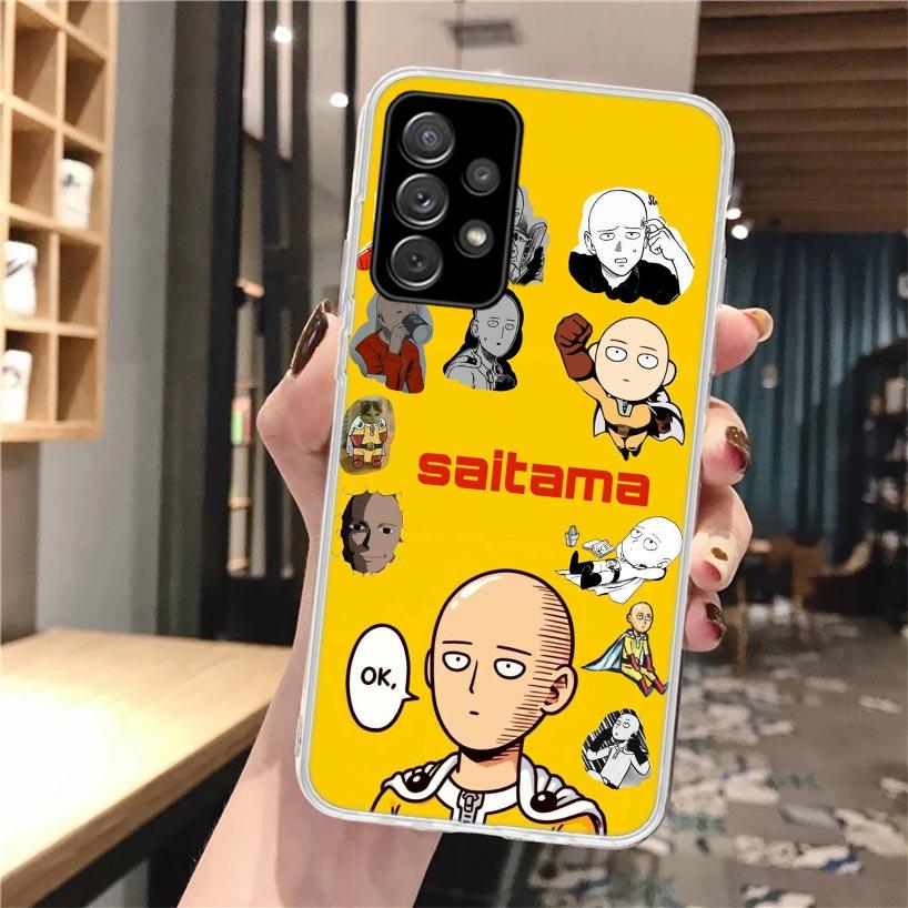 One P-Punch-Man Saitama King Soft Phone Case For Samsung Galaxy A52 A42 A32 A12 A22 A51 A50S A30S A20S A10S A71 A41 A31 A21S A40
