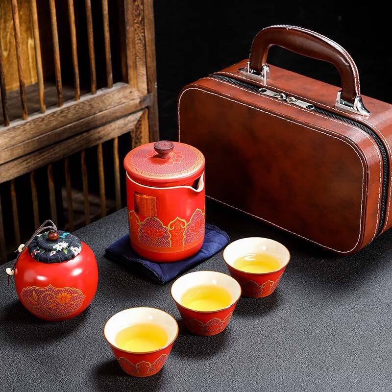 

Nordic Ceramic Travel Tea Set