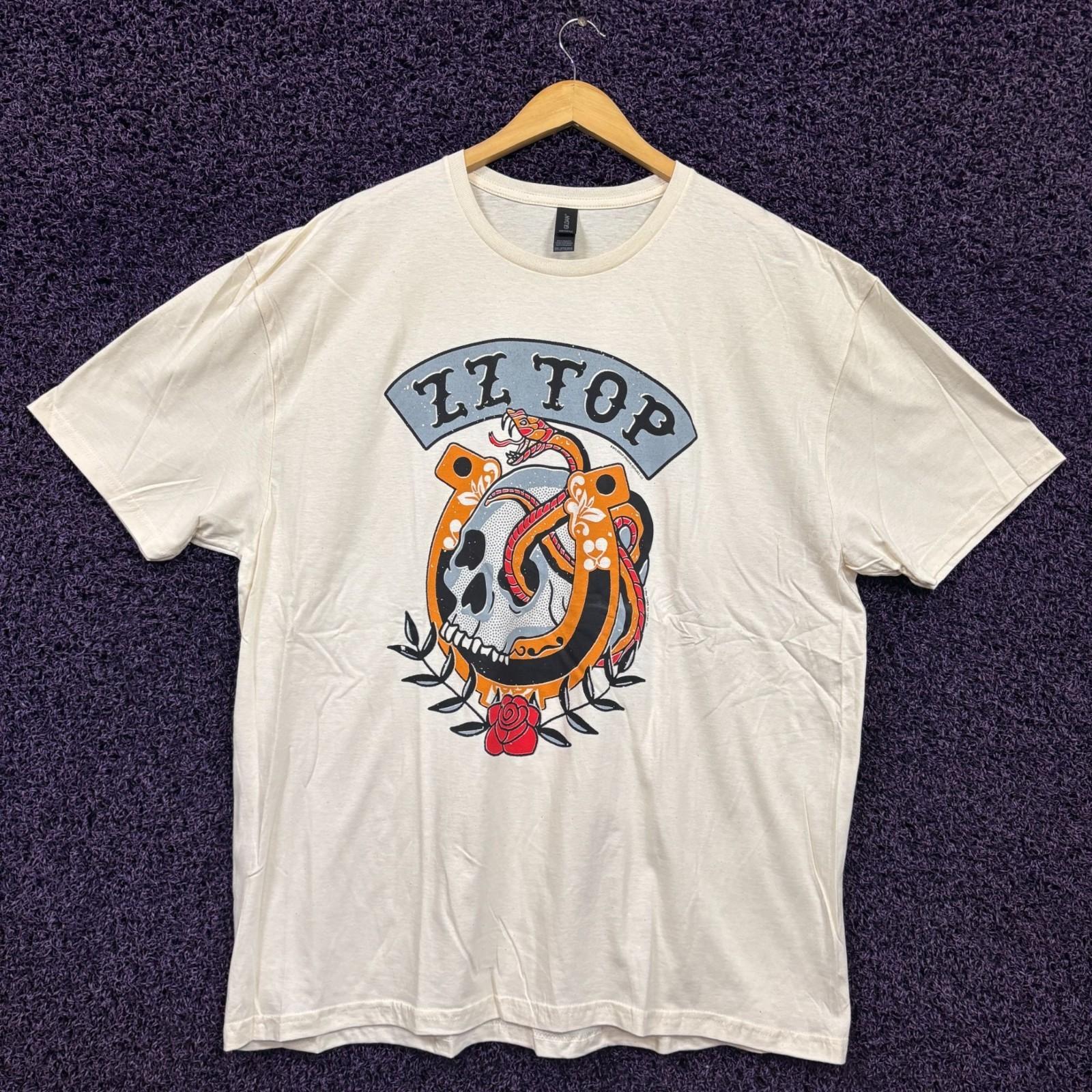 ZZ Top The Big One Tour 2026 Americana Tattoo T-Shirt 2XL XXXXL