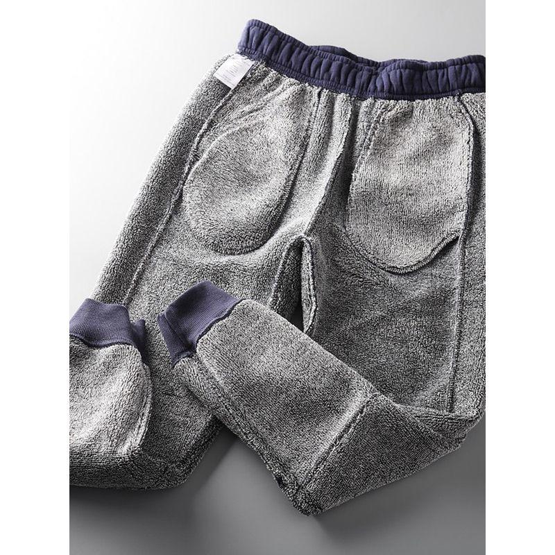 Thickened Export Export Tail Single Cut Label Winter Sweatpants