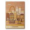 KINOWA "London" Woodblock Printing Original Handmade Kit, World Streets, Made In Japan