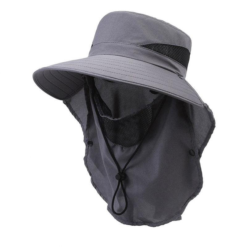 Hat Men's Outdoor Mountaineering Sunshade Fisherman Hat Summer Big Brim Breathable Sunscreen Fishing Hat