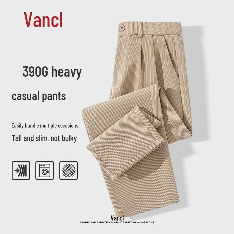 

VANCL Men s Winter Fleece-Lined Warm Straight-Leg Pants 2XL