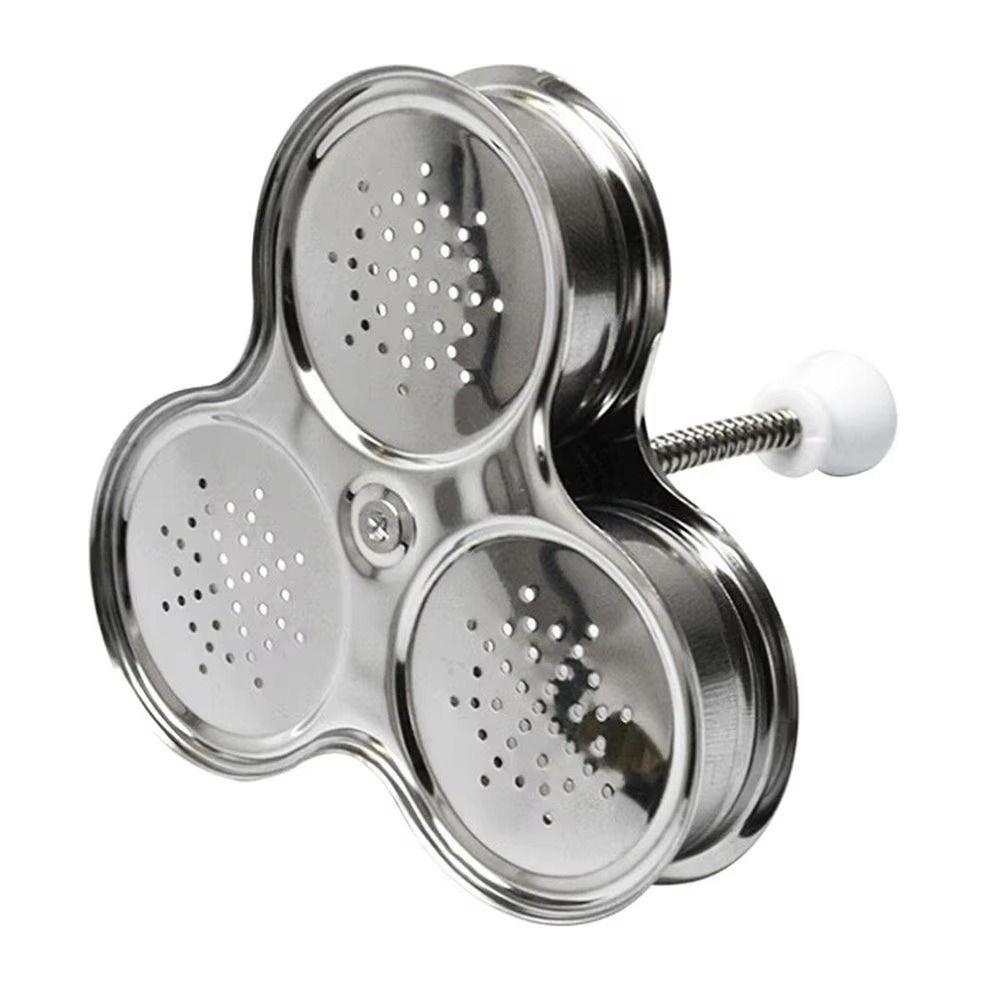 Stainless Steel Poached Egg Maker 3 Grids Pocket Eggs Cup Convenient Eggs Cooker Kitchen Gadgets