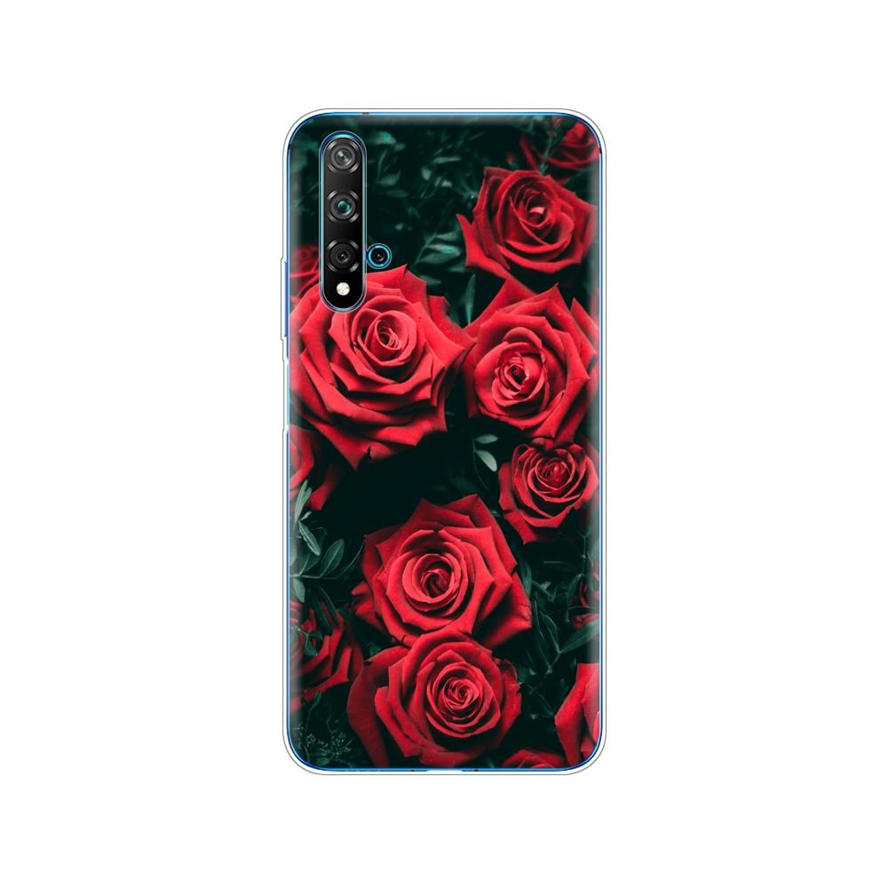 Dla Huawei Nova 5T Case miękka TPU tylna silikonowa obudowa telefonu dla Nova5T 5 T YAL-L21 6.26 ''fundas coque zderzak