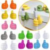 1/3/5pcs Thumb Hook Self Adhesive Wall Decoration Creative Silicone Key Hanger Hook Office Data Cable Clip Wire Desk Organizer
