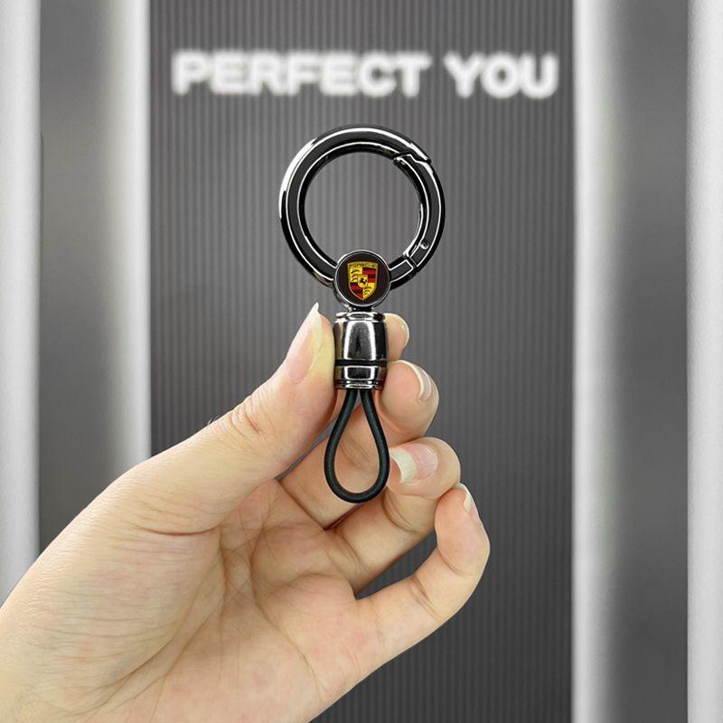 

Car Emblem Keychain Key Chain Keyring Pendant for Porsche Panamera Cayenne Taycan 911 718 Macan Carrera-GT 928 944 968 Accessory
