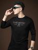 European Trendy Brand Long-Sleeve T-Shirt for Men 2025 New Autumn Round Neck Base Shirt Men's Letter Print Autumn Top