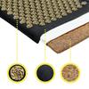 4FIZJO ECO Acupressure Mat 68x42cm with Buckwheat Hulls and a Pillow, Black and Gold