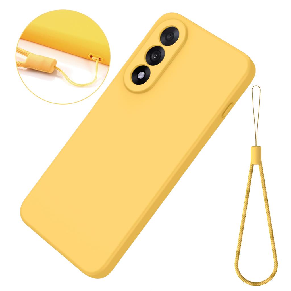 For OnePlus Nord 5 5G Liquid Silicone Case Phone Back Cover with Hand Strap