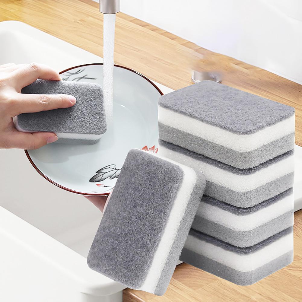 Grey White Upgraded Sponge 11 7 3 5cm for Efficient For Kitchen Cleaning