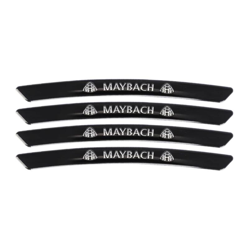 4pcs AMG Emblem Car Wheel Sticker Rims Cover Decal Accessories For  Mercedes Benz Brabus Smart Maybach W204 GLC CLA W205 W203