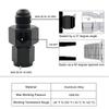 Straight Male Flare To Female Swivel Fitting 4AN 6AN AN8 AN10 12AN 1/8″ NPT Gauge Port Fuel Pressure Sensor Take Off Adaptor Tee