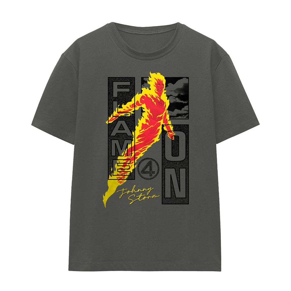 Fantastic Four Womens/Ladies Flame On Trend Johnny T-Shirt