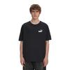 Puma Logo Casual Cotton Crew Neck T-Shirt Men Tops Black 683484-01