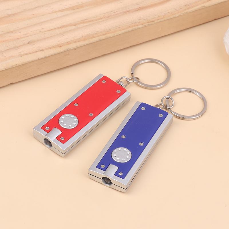 Square Keychain Flashlight Creative Puzzle Game LED Keychain Light Mini Flashlight Pocket Keychain for Keys Backpack Gift