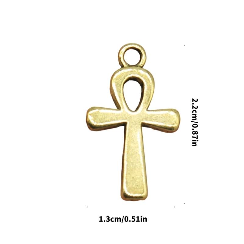 Set of 10pcs Classical Religious Crucifix Necklace Pendant Elegant Alloy DIY Jewelry Accessories Gift For Men Women