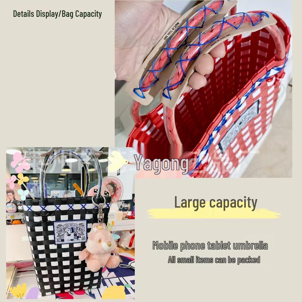 Elegante 2025 Thailändische Handgefertigte Geflochtene Körbe: Strandtasche