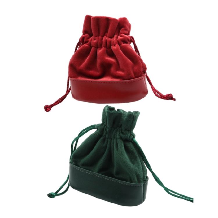 Luxurious Plush Drawstring Organizers Bag Elegant Plush Drawstring Storage Bag for Jewelry and Small Item Organization