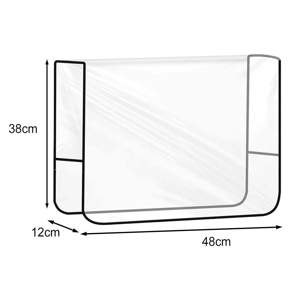 1pc Chair Back Cover PVC Transparent Salon Chair Back Cover Suitable For Most Standard Chairs To Prevent Stains