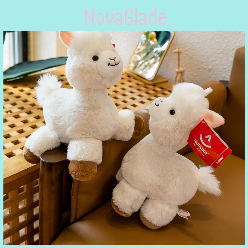 Cute And Adorable Plush Alpaca Toy Perfect Birthday Gift For Girls With Long Fur And Soft Pp Cotton Filling 30cm/0.16kg White