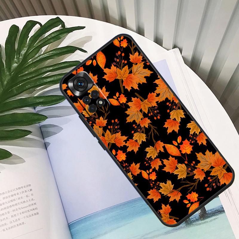 Autumn Leaves Pumpkin Halloween Funda For Xiaomi Redmi Note 13 10 11 12 14 15 Pro Plus Case For Redmi 15C 12C 13C 14C 10C 15