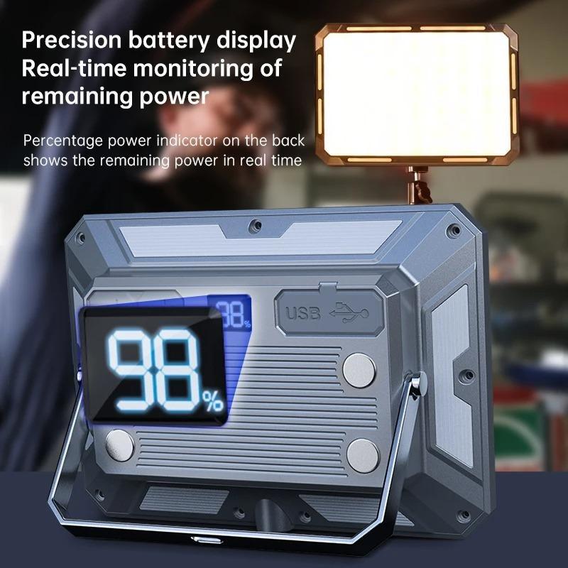 Portable LED Camping Tent Light Rechargeable Searchlight High Power Outdoor Emergency Lighting Waterproof Hanging Night Lamp