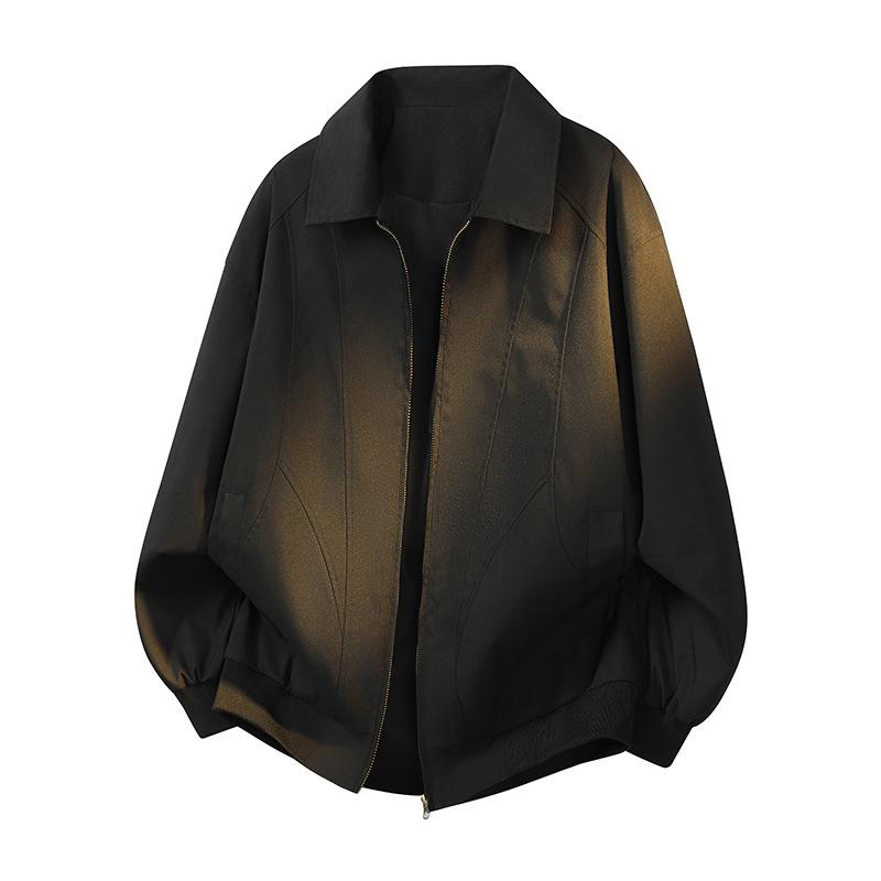 2026 Spring Men's American Retro Loose Casual Lapel Jacket