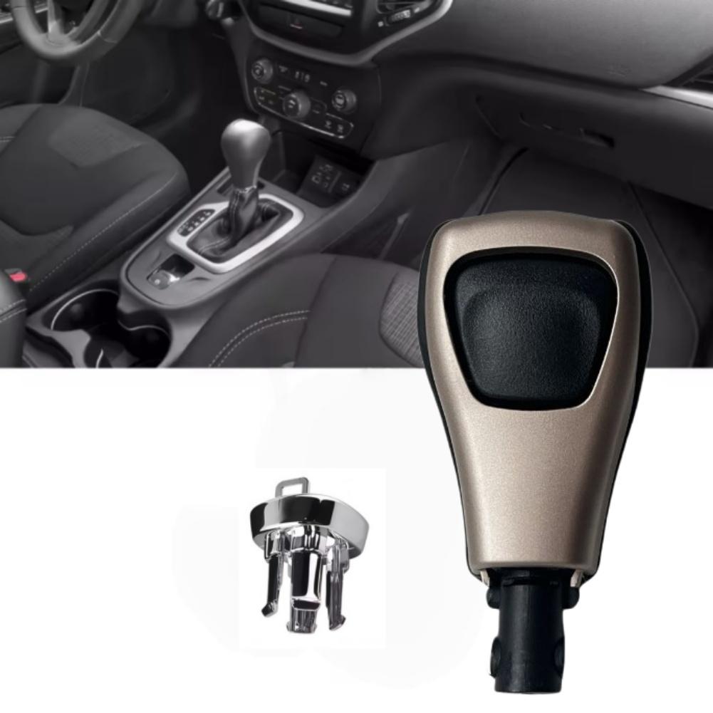 Black and Brown Gear Shift Knob for Jeep For Cherokee 2014-2019 Automatic Transmission 316 Stainless Steel OEM 5YD291X9AB