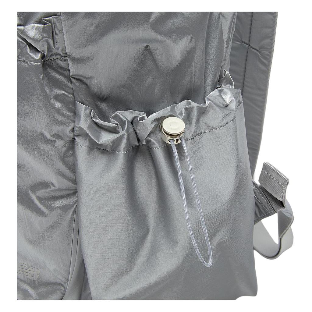 New New Balance Nylon Backpack Unisex Silver NBGCEF70491