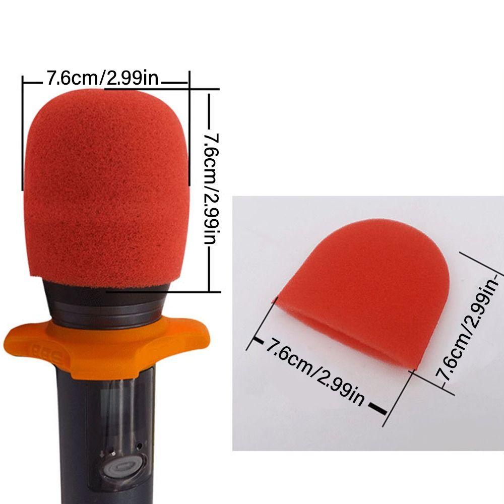 2PCS/Set Mic Replacement Accessories Microphone Cover Microphone Cap  Studio Interview Karaoke DJ
