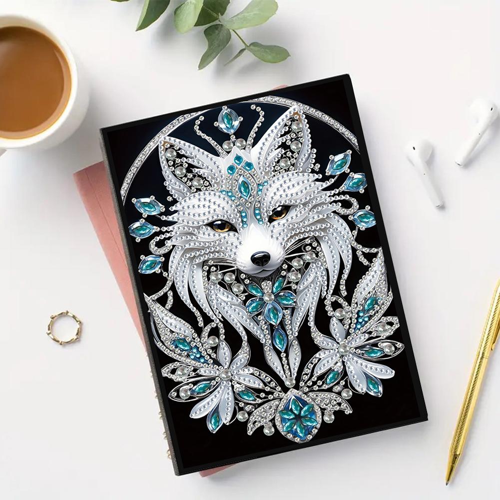 Special Shaped Xmas No Lines Rhinestone Art Hand Craft Kit 50 Pages Crystal Notepad Sketchbook for Birthdays Or Christmas Gifts