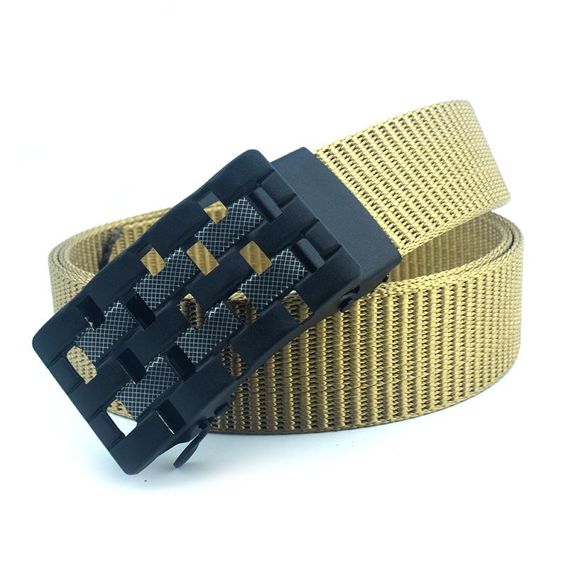 Men's Nylon Belt with Breathable Fabric and Automatic Buckle - Ideal as a Gift or Trouser Accessory