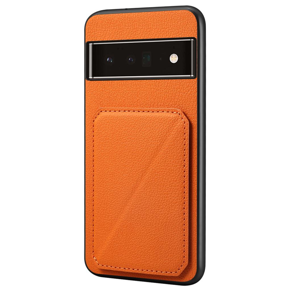 For Google Pixel 6 Pro 5G Case Card Holder Kickstand Feature PU Leather Back Cover